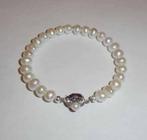 Armband Parels zoetwater zilver, Verzenden, Nieuw, Zilver, Zilver