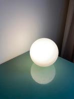 Vintage | ILU di vetro - tafellamp - melkwit, Huis en Inrichting, Lampen | Tafellampen, Ophalen of Verzenden, Zo goed als nieuw