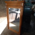 Eiken Antieke wandspiegel 130 x 90 cm, Huis en Inrichting, Woonaccessoires | Spiegels, Ophalen, Gebruikt, 100 tot 150 cm, 75 tot 100 cm