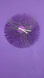 Koziol Silk wandklok paars ø45, Huis en Inrichting, Woonaccessoires | Klokken, Ophalen of Verzenden, Gebruikt, Wandklok