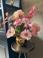 Echt een plaatje Tulpenvaas met Zijden bloemen Lief, Ophalen of Verzenden, Nieuw