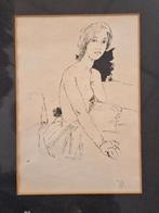 Tekening half naakt van Cornelis Kloos, Ophalen of Verzenden