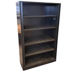 Ahrend Roldeurkast Zwart H195 X B120 x D45 B-Keus, Gebruikt, 100 tot 150 cm, Ophalen of Verzenden, Met slot