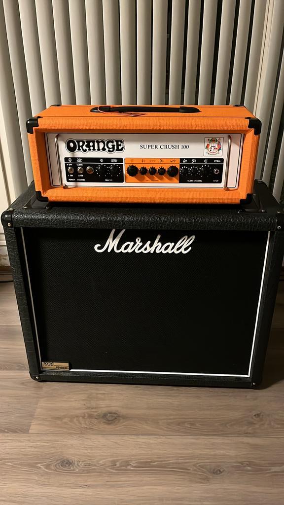 Orange Super Crush 100, Muziek en Instrumenten, Versterkers | Bas en Gitaar, Zo goed als nieuw, Gitaar, 100 watt of meer, Ophalen