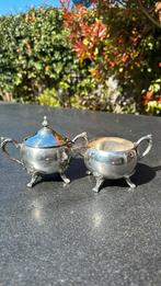Verzilverd roomstel, Antiek en Kunst, Antiek | Goud en Zilver, Ophalen of Verzenden, Zilver