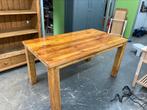 Stoere robuuste teak houten eettafel 90x160 cm, Gebruikt, Teakhout, Vijf personen of meer, Teak