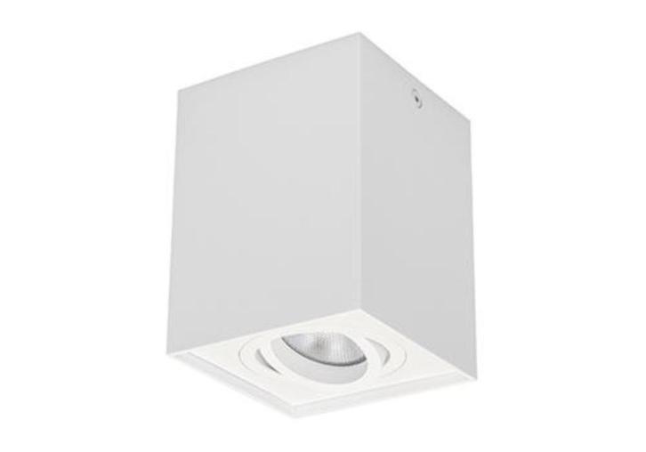 LED opbouwspot wit Obi1 vierkant GU10, Huis en Inrichting, Lampen | Spots, Nieuw, Plafondspot of Wandspot, Metaal of Aluminium
