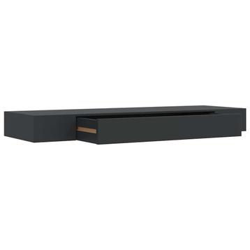 Wandplank + lade MDF zwevend zwart GRATIS BEZORGD! beschikbaar voor biedingen
