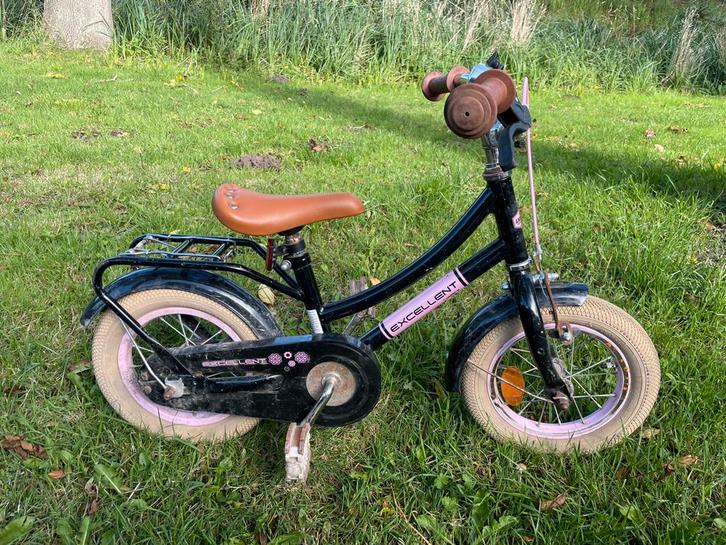 Voltare Kinderfiets 14 inch, Fietsen en Brommers, Fietsen | Kinderfietsjes, Zo goed als nieuw, Minder dan 16 inch, Zijwieltjes