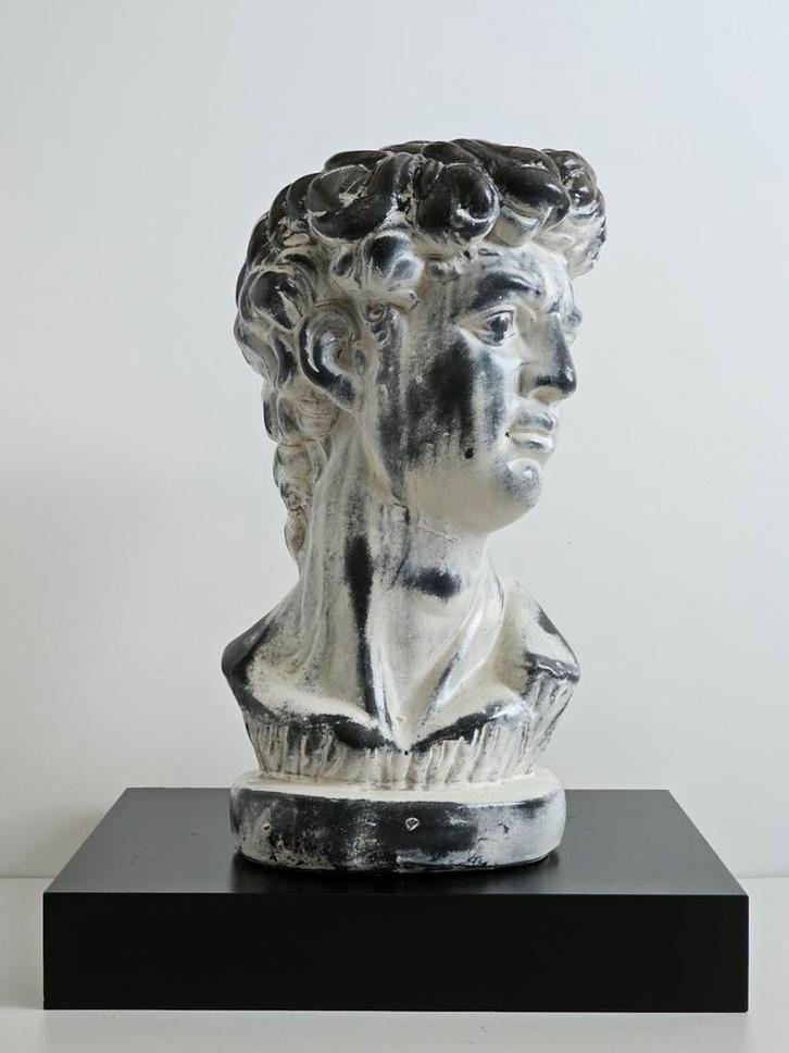 Vintage buste "David" van Michelangelo., Antiek en Kunst, Curiosa en Brocante, Ophalen of Verzenden