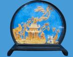 Mooi Chinees handgesneden kurk  - Hout, kurk glas, Ophalen