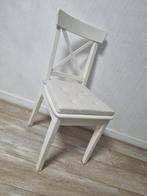 6x Houten Eettafel stoel van Ikea, Huis en Inrichting, Stoelen, Ophalen, Gebruikt, Wit, Vijf, Zes of meer stoelen