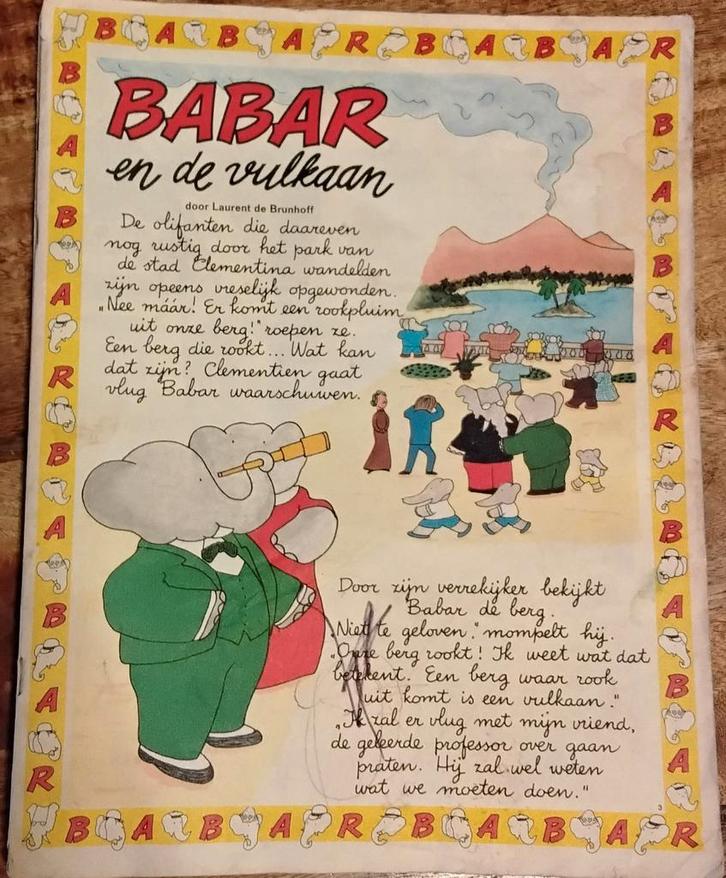 2 Babar Boeken: Babar en de Vulkaan & Babar Komt Terug!, Boeken, Kinderboeken | Jeugd | onder 10 jaar, Ophalen of Verzenden