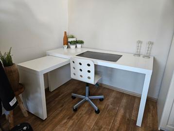 Ikea Malm Bureau - Wit - afbeelding 2