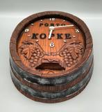 Decoratieve vintage wandklok van Kopke Porto, Ophalen of Verzenden, Zo goed als nieuw, Analoog, Wandklok