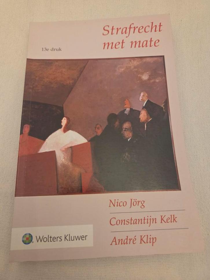 Strafrecht met mate - 13e druk, Boeken, Studieboeken en Cursussen, Zo goed als nieuw, HBO, Alpha, Ophalen of Verzenden