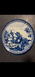 Delfts blauw wandbord van Chemkefa De herfst, Ophalen of Verzenden