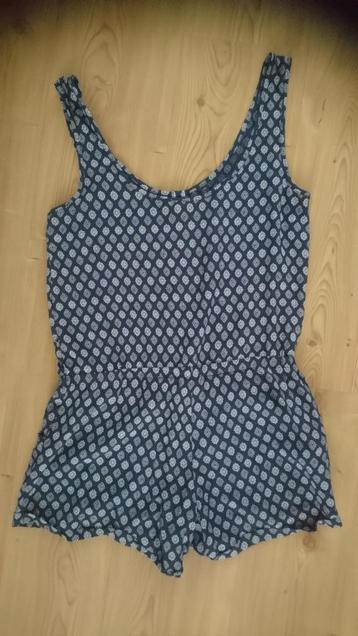 Korte jumpsuit kort jump suit america today maat S blauw wit beschikbaar voor biedingen