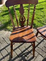 4x antieke Engelse Windsor houten stoelen 19e eeuw, Antiek en Kunst, Antiek | Meubels | Stoelen en Banken, Ophalen