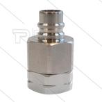 RVS Snap-Tite Nippel Met Klep 276 Bar, Verzenden