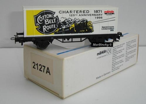 Märklin 4481 Cotton Belt Route USA Containerwagen !, Hobby en Vrije tijd, Modeltreinen | H0, Nieuw, Wagon, Gelijkstroom of Wisselstroom