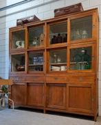 Vintage/Industriële Balinese winkelkast,houten buffetkast, 200 cm of meer, Ophalen of Verzenden, 200 cm of meer, 25 tot 50 cm