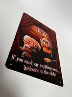 Muppet Show Statler en Waldorf reclamebord van metal deco, Verzamelen, Info@deconoord.nl, Deco Noord, Poster, Nieuw