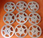 9  aluminium filmspoelen voor 60 meter 16mm film, Audio, Tv en Foto, Filmrollen, Ophalen, 16mm film