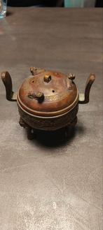 Bronzen Wierookbrander met Chinese Draken, Antiek en Kunst, Ophalen of Verzenden, Brons