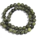 Streng Groene Jade Edelsteen Kralen 8 mm, Ophalen, Nieuw, Kraal