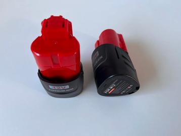 2 nieuwe accu’s voor Milwaukee M12 en M12 FUEL gereedschap beschikbaar voor biedingen