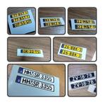 Nummerplaat sticker set (2x) schaal 1/14 voor Tamiya., Schaal 1:14, Nieuw, Onderdeel, Overige typen