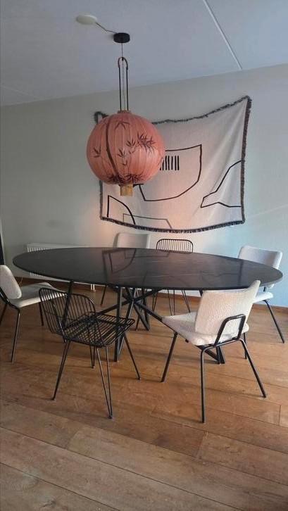 Table du sud eettafel ovaal - 100% marmer - 240 x 120 cm, Huis en Inrichting, Tafels | Eettafels, Gebruikt, 100 tot 150 cm, 200 cm of meer