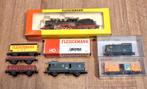 Fleischmann H0 BR24 stoomlok en goederenwagens, Hobby en Vrije tijd, Modeltreinen | H0, Gebruikt, Fleischmann, Ophalen of Verzenden
