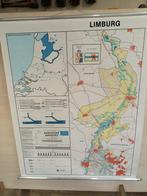 Schoolkaart Limburg + Zuiderzee/Deltawerken + EU bestuur, Antiek en Kunst, Antiek | Schoolplaten, Aardrijkskunde, Ophalen