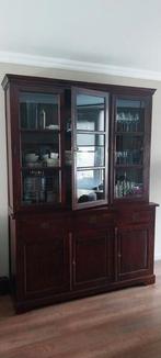 Landelijke buffetkast koloniaal, Huis en Inrichting, Ophalen, Gebruikt, 200 cm of meer, Glas