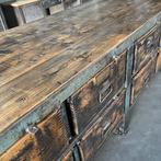 Grote industriële werkbank, toonbank, dressoir, ladekast, Ophalen