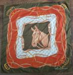 Leonardi sjaaltje met paard – vintage look, Ophalen of Verzenden, Zo goed als nieuw, Maat 38/40 (M), Sjaal