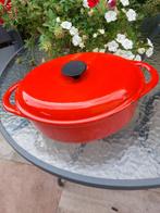 Ovalen gietijzeren braadpan. 29 cm., Ophalen of Verzenden, Gebruikt, Gietijzer, Koekenpan of Braadpan