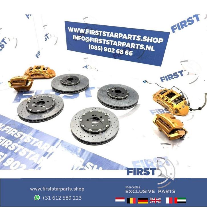 C63 E63 CLS63 GT63 S63 AMG Keramische Rem Set Remklauwen sch, Auto-onderdelen, Remmen en Aandrijving, Mercedes-Benz, Gebruikt