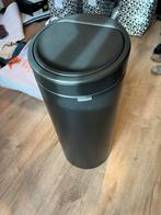 Brabantia Touch Bin Zwart -, Ophalen, Gebruikt, Met pedaal, 50 tot 75 cm