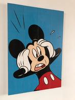 Mickey Mouse Houten Schilderij, Ophalen, Zo goed als nieuw