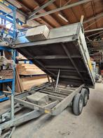 aanhanger tandemasser met hydraulische kipper, Auto diversen, Aanhangers en Bagagewagens, Ophalen, Zo goed als nieuw