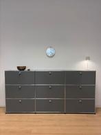 USM Haller highboard / shelf • medium grey • 3x3 elements, Ophalen, Gebruikt, 5 laden of meer, 100 tot 150 cm