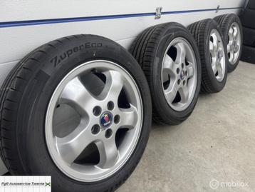 Saab Alu 22 velgen met goede banden 7/8mm beschikbaar voor biedingen