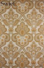 2721 Barok bloemen behang bruin oranje seventies retro swiet, Huis en Inrichting, Verzenden, Minder dan 10 m², Bruin
