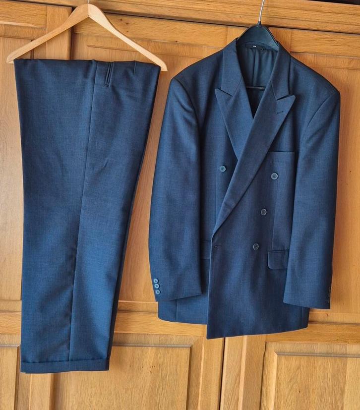 Andrews & May Herenpak - Maat L - Donkerblauw, Kleding | Heren, Kostuums en Colberts, Gedragen, Maat 52/54 (L), Blauw, Ophalen of Verzenden