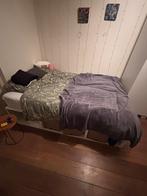 Bedframe wit 140 x 200, Huis en Inrichting, Slaapkamer | Bedden, Ophalen, Gebruikt, Wit, Tweepersoons