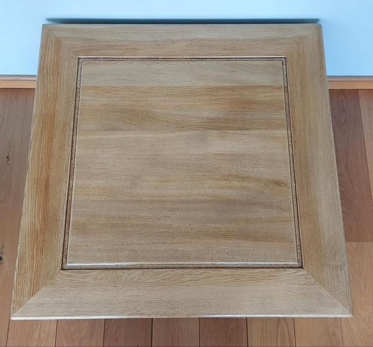 Eiken salontafel 70x70x45, Huis en Inrichting, Tafels | Salontafels, Zo goed als nieuw, Minder dan 50 cm, 50 tot 100 cm, 100 tot 150 cm