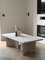Travertin salontafel designer, Huis en Inrichting, Ophalen, Overige materialen, 100 tot 150 cm, 50 tot 100 cm